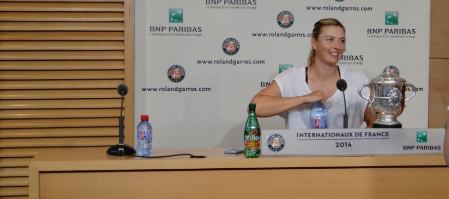 ROLAND GARROS : Maria Sharapova “Adesso la terra é la mia favorita”