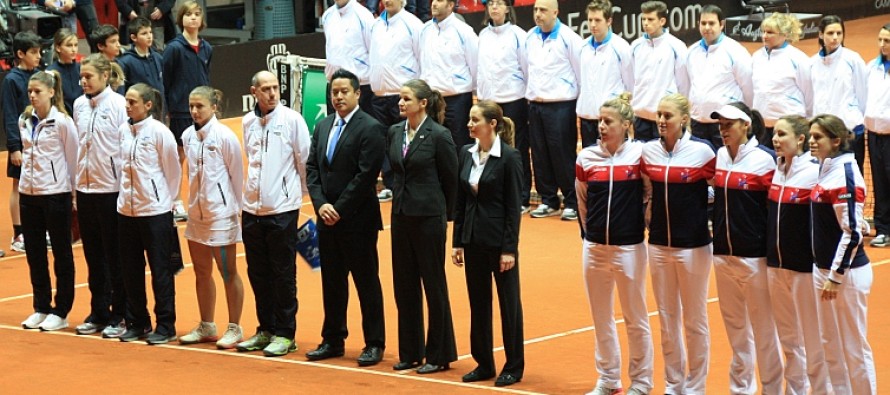 FED CUP ITALIA-FRANCIA : Primo singolare, 105 Stadium il pubblico risponde presente
