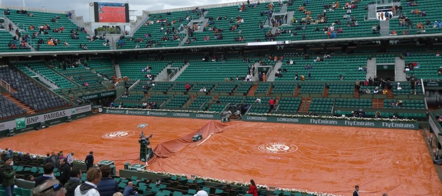 ROLAND GARROS : Rain delay