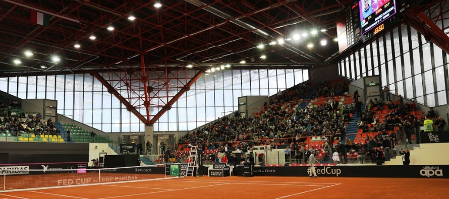 FedCup Italia-Spagna 1-1 in campo Sara Errani contro Carla Suarez-Navarro