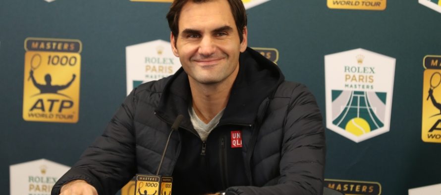 Rolex Paris Masters : Roger Federer “Contento di essere a Parigi”