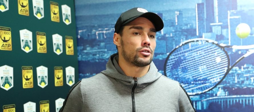 Rolex Paris Masters : Fabio Fognini “Ho avuto le mie occasioni, peccato”